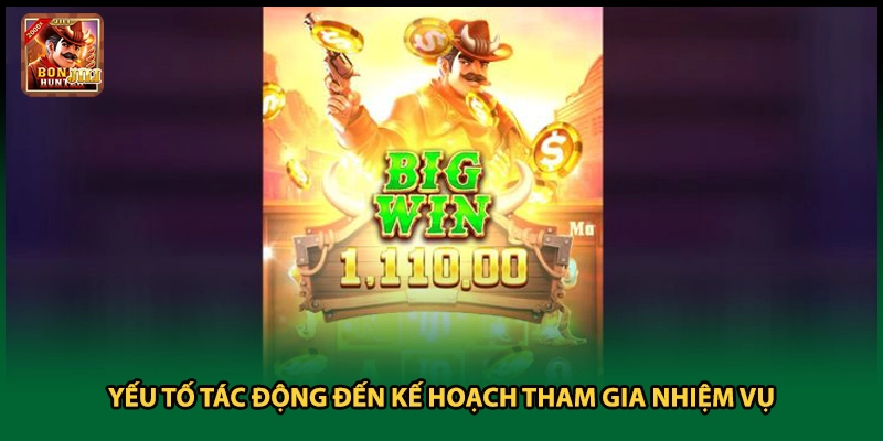 Yếu tố tác động đến kế hoạch tham gia nhiệm vụ